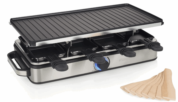 Raclette machine for 8 people