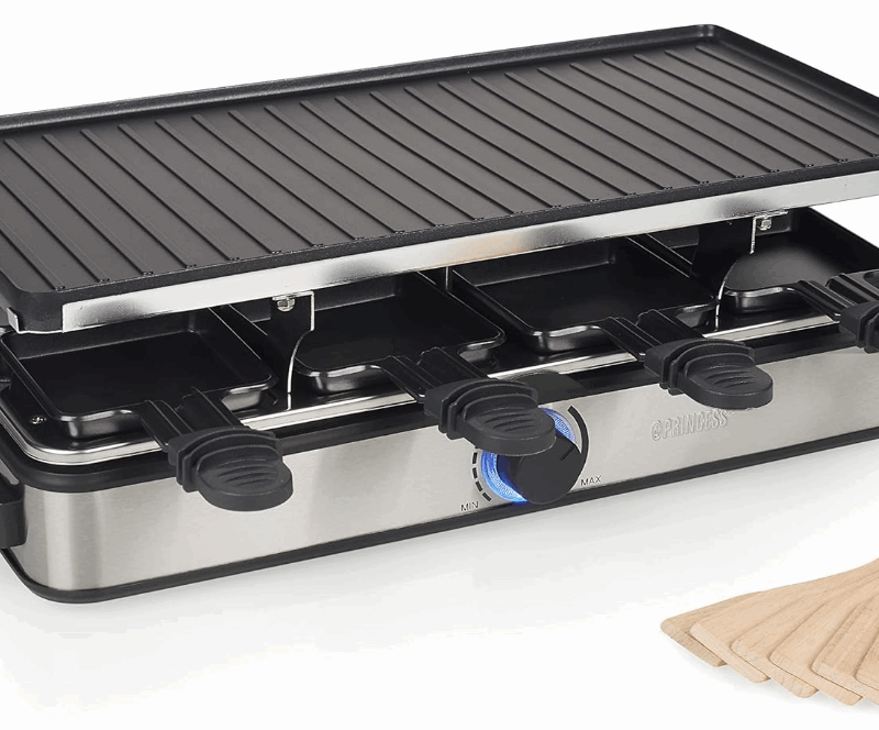 Raclette machine for 8 people